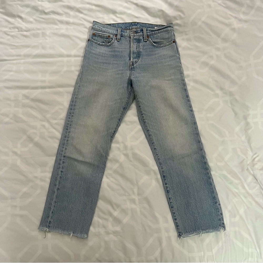 Levis Wedgie Fit Cropped Straight Jeans 28